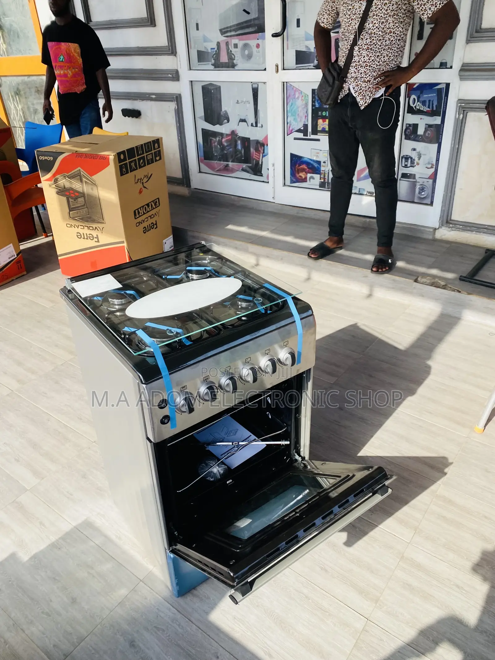 Brand New Ferre 50x60 Auto Ignition 4 Gas Burner + Oven.