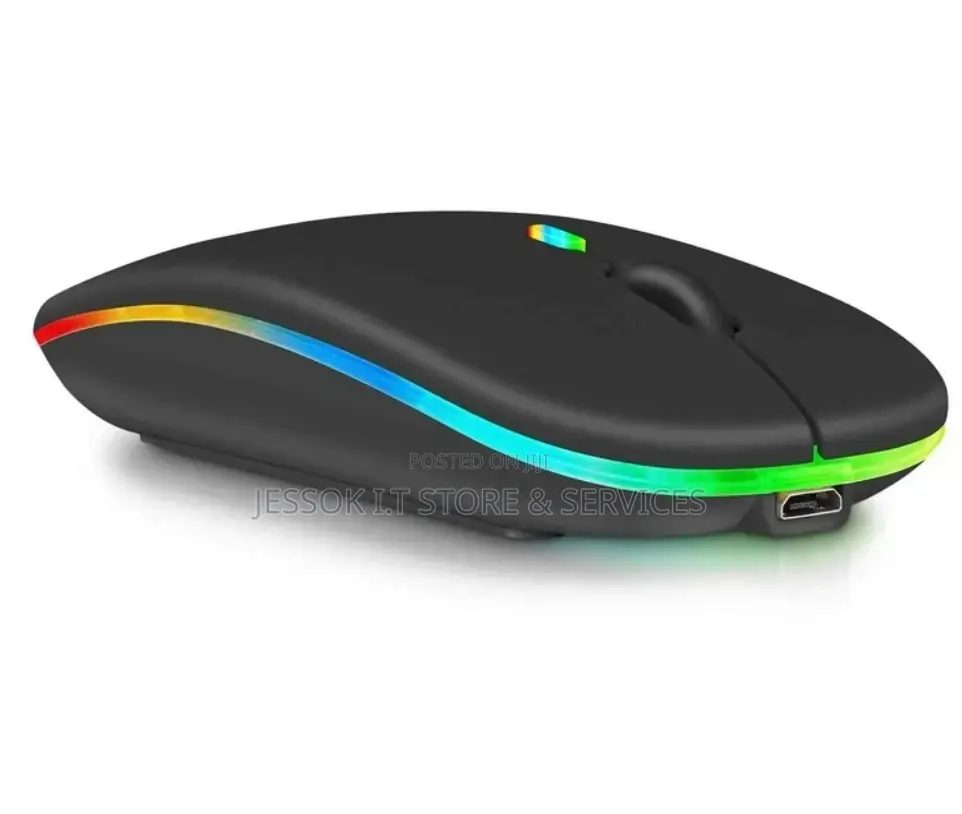 Rechargeable Wireless Mouse With RGB Colors