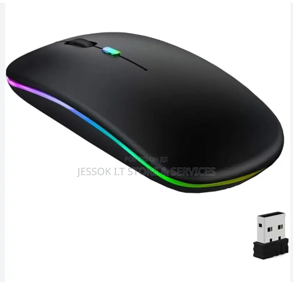 Rechargeable Wireless Mouse With RGB Colors