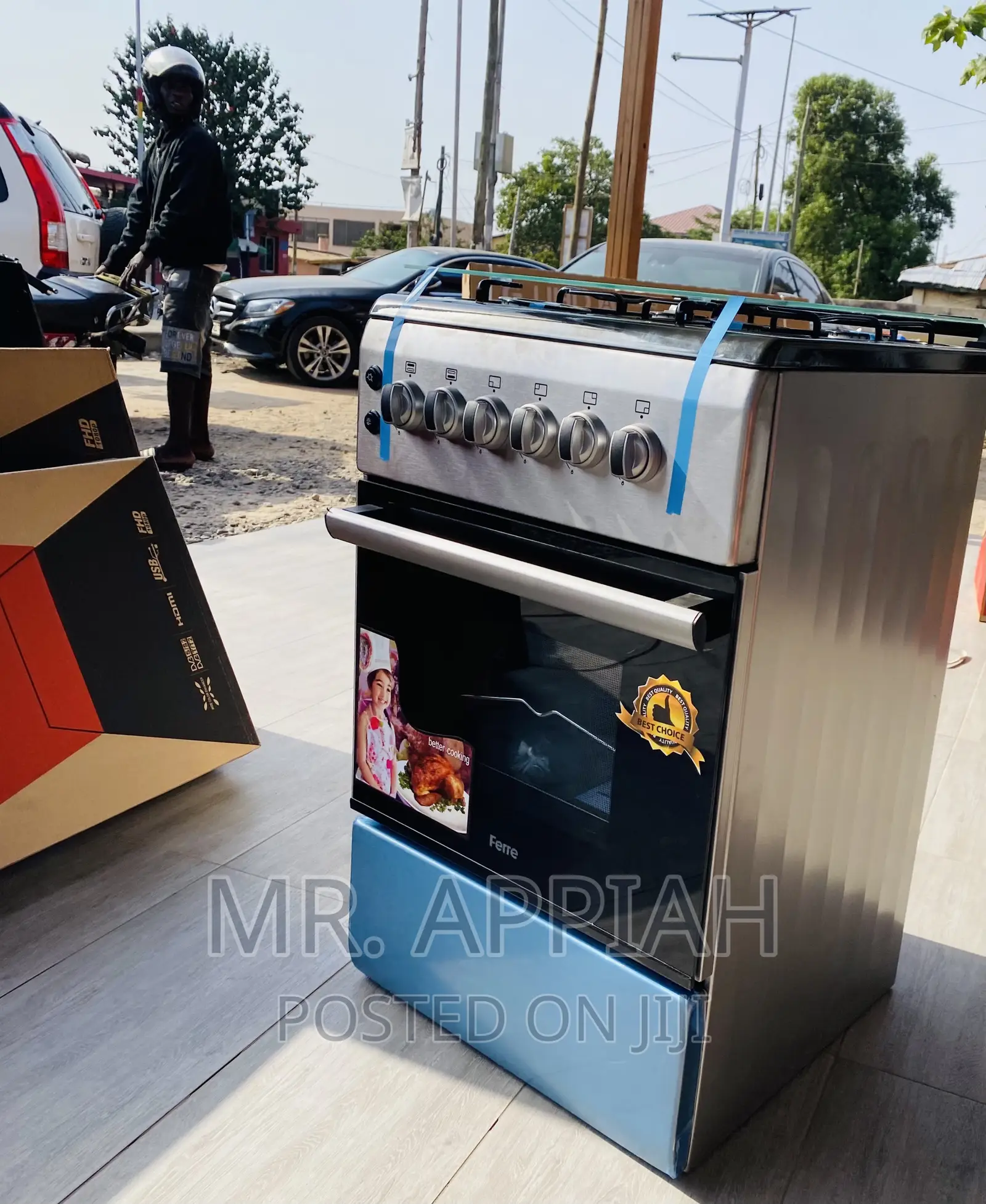 Fresh in Box Ferre 50x60 4 Gas Burner + Oven and Grill.
