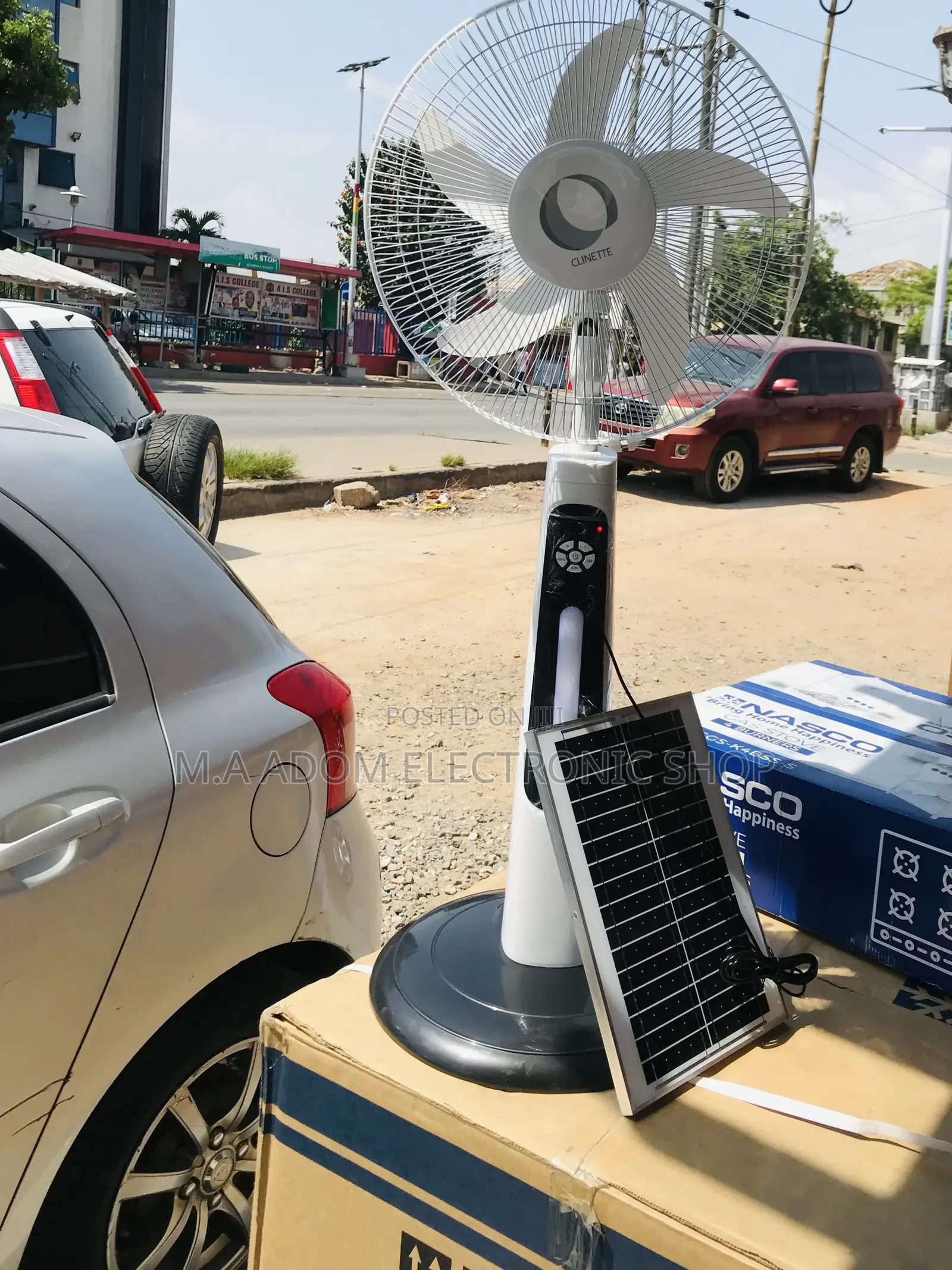Latest and Affordable Clinette Electric Fan + Solar Panel.