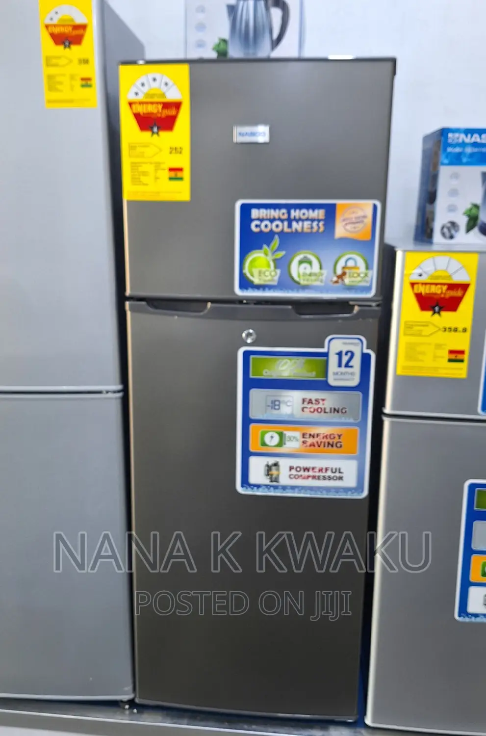 Load Freezer_nasco Nasf2-26 Double Door Fridge