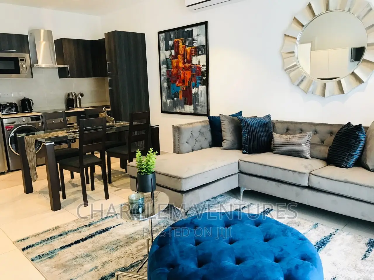 Furnished 1bdrm Apartment in Charclem Ventures, Cantonments for rent