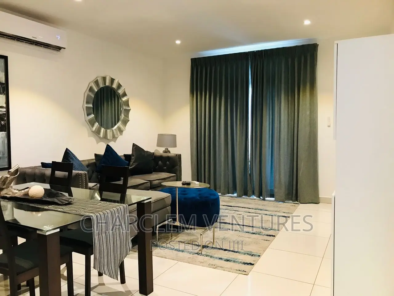 Furnished 1bdrm Apartment in Charclem Ventures, Cantonments for rent