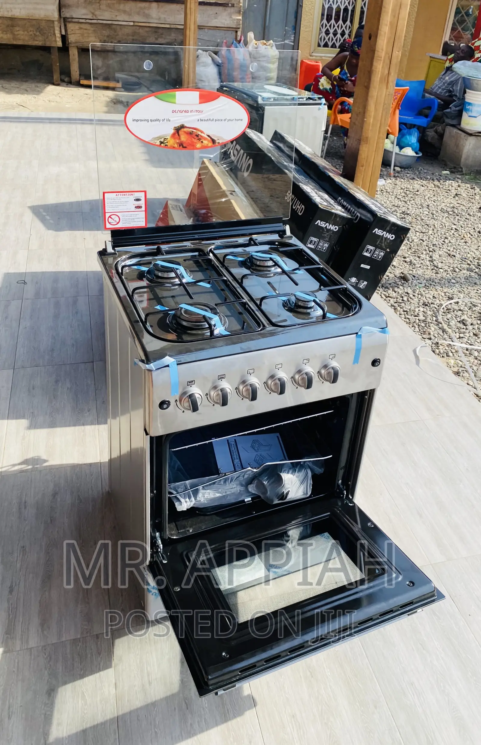 Shop Quality Ferre 60x60 Auto Ignition 4 Gas Burner(Gray).