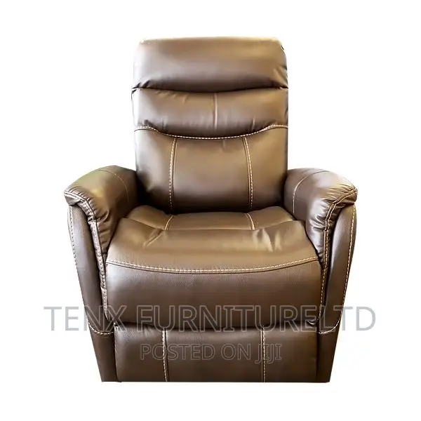 RECLINER Tufted Thread (Dark Brown Leather)