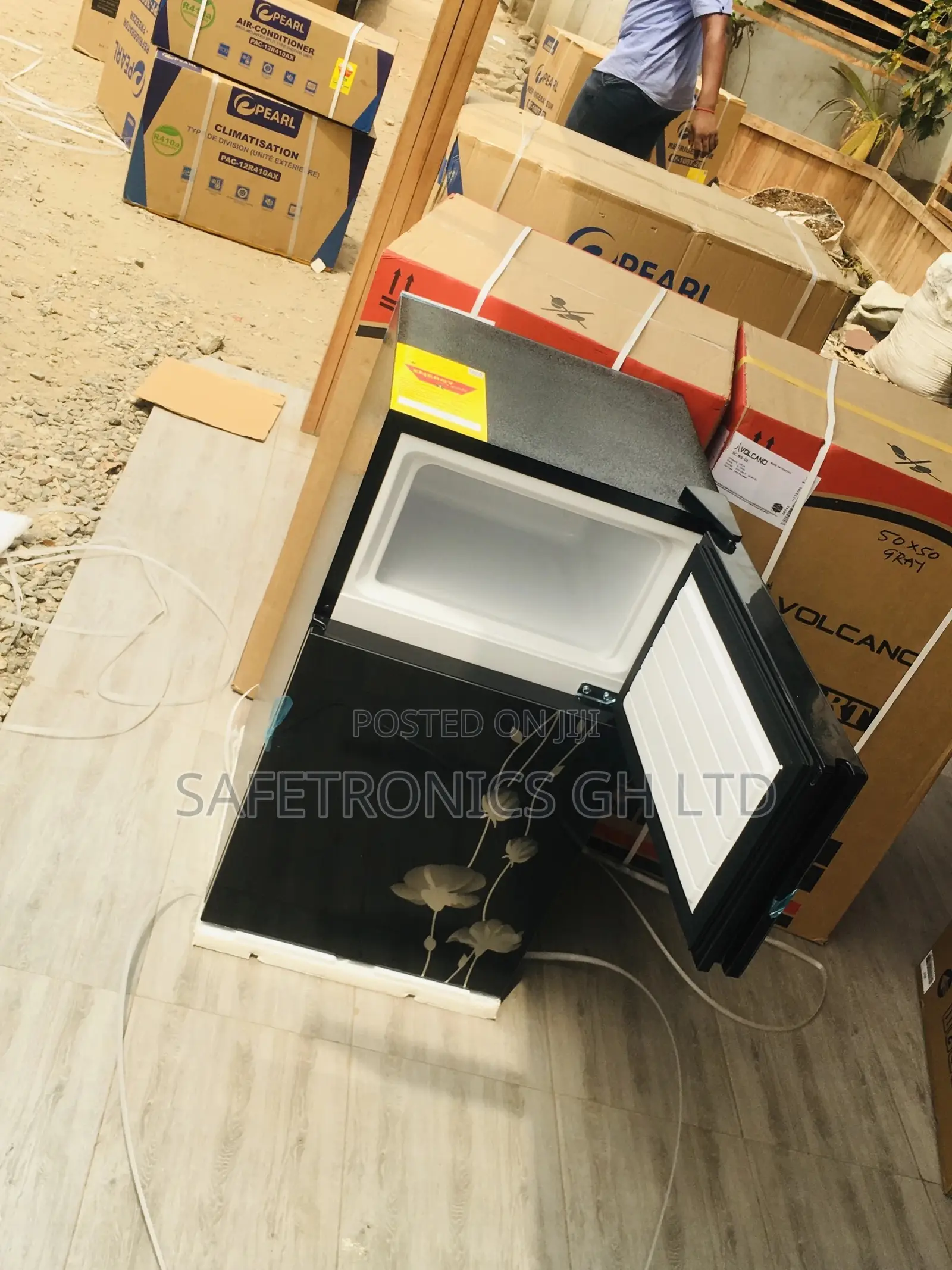 Glass Black Pearl Doubledoor Topfreezer PF-10T Fridge