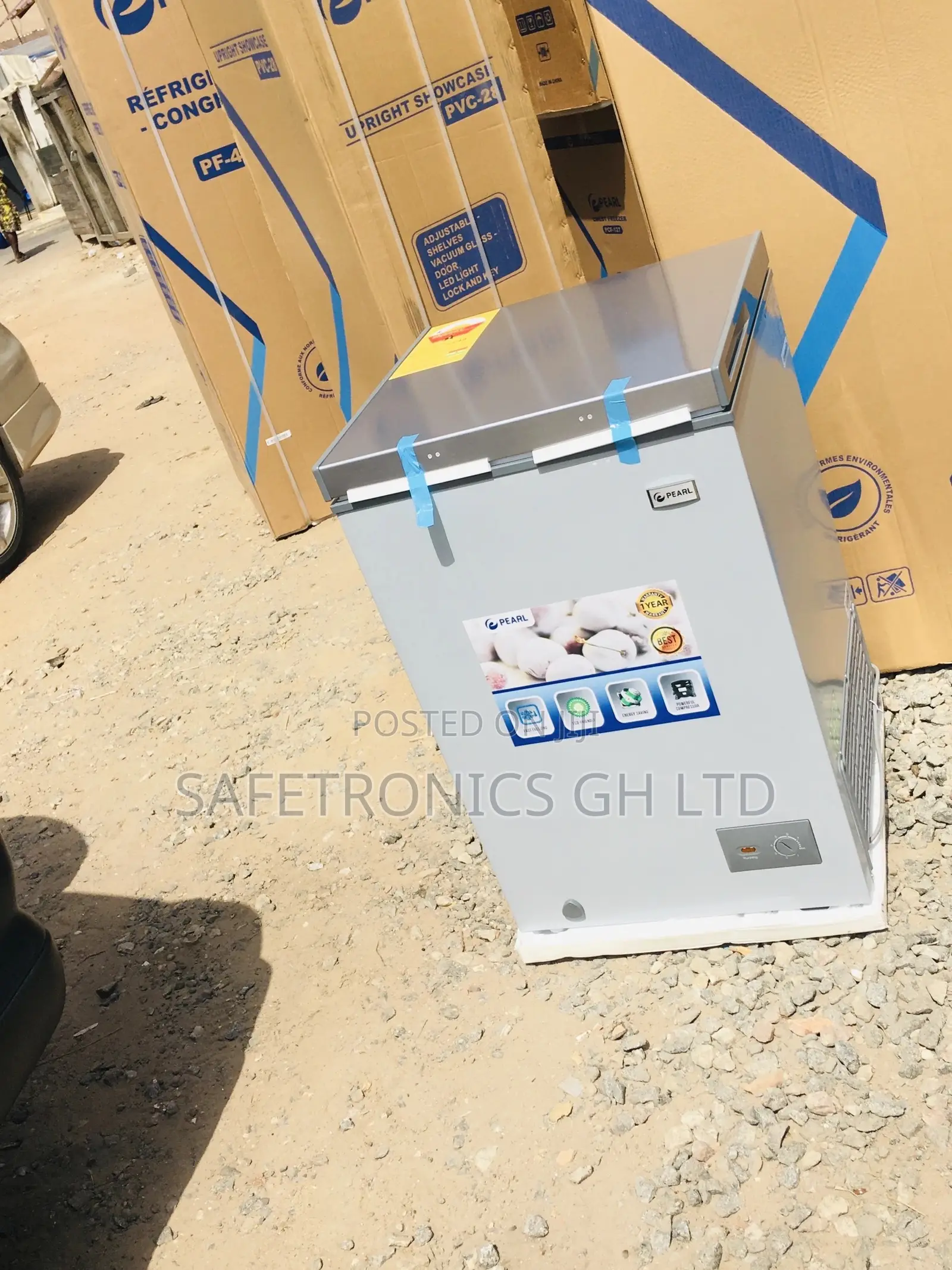 Electric Chestfreezer Singledoor 100 Liters Pearl PCC-127