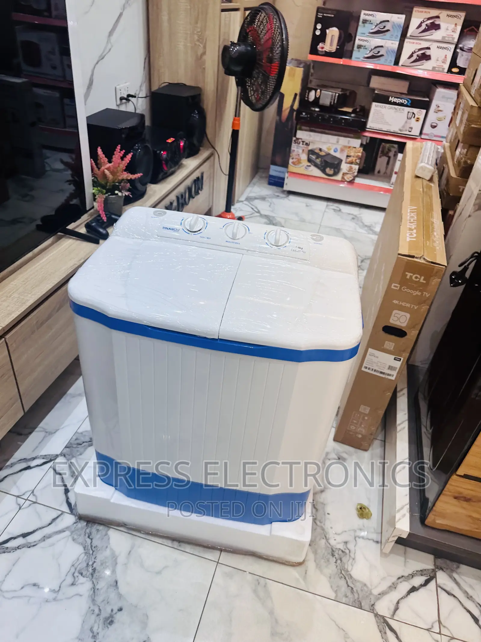 Topload Twintub Washing Machine 7kg White.