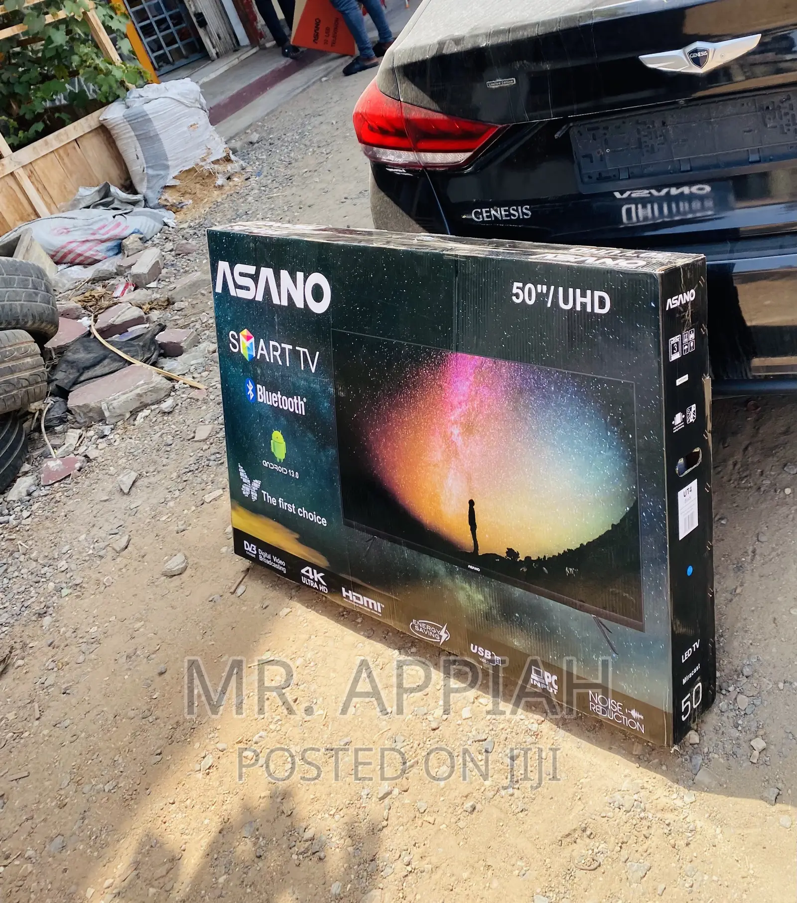 Energy Efficient Asano 50 Inch Ultra Hd Smart Tv,Black.