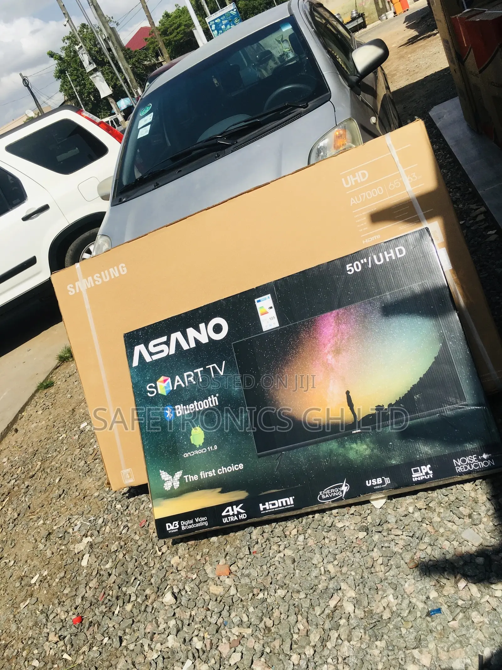 50 Inches Glossy Led Smart UHD Asano Black Electric Tv