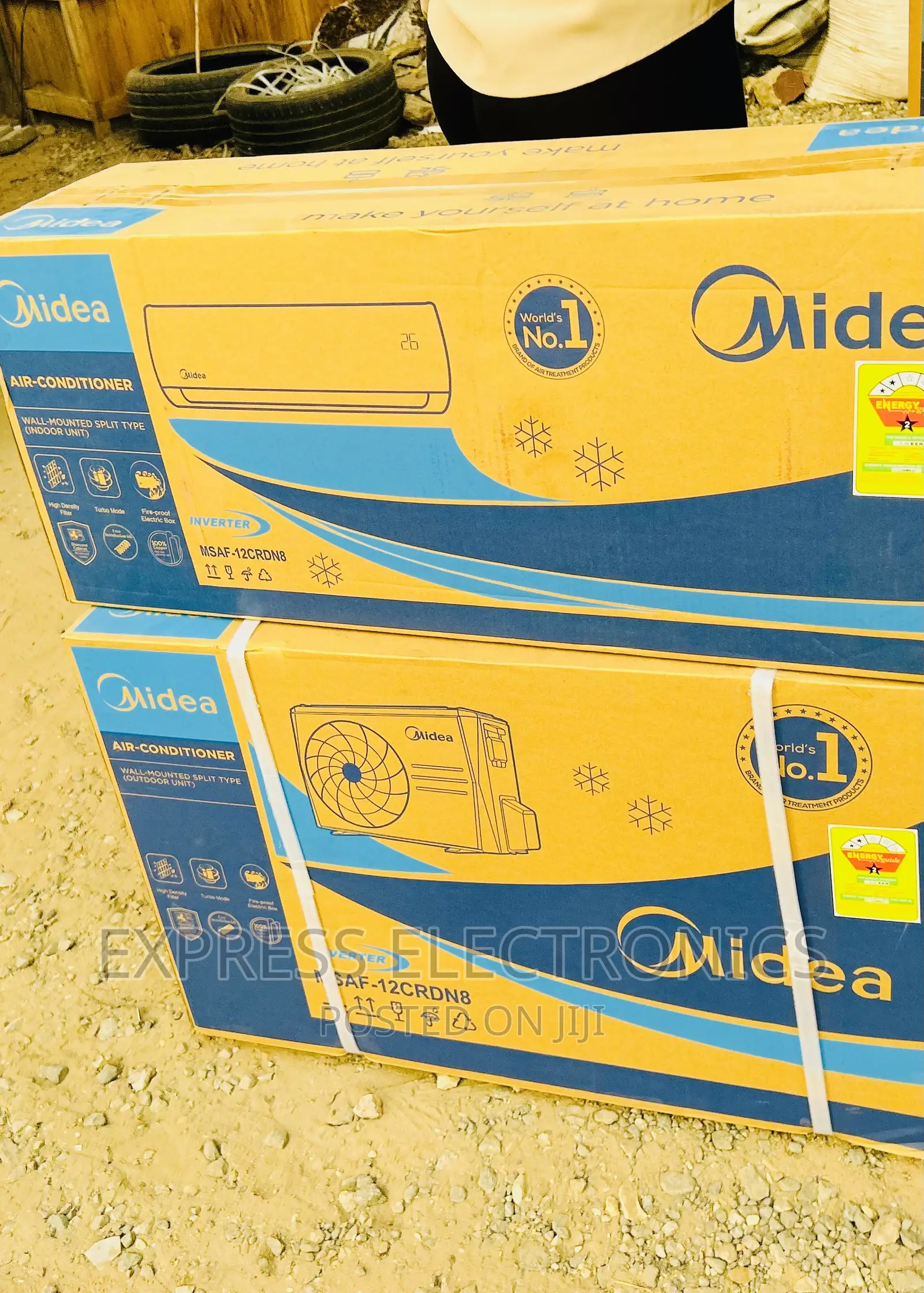 Rapid Split R410 Gas Midea White AC 1.5hp AC