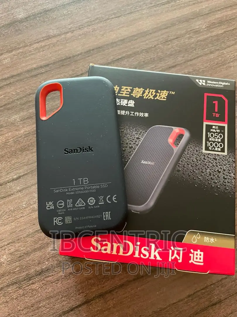 Sandisk 1TB Extreme Pro Portable SSD,1050mb/S Speed