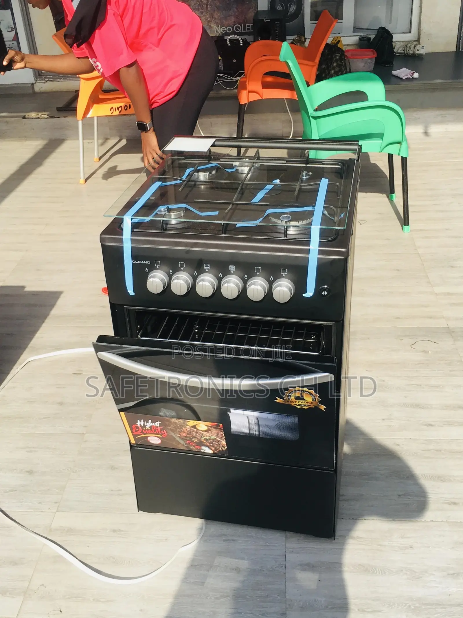 Reliable 50x50 4 Gas Cooker Oven With Grill Volcano