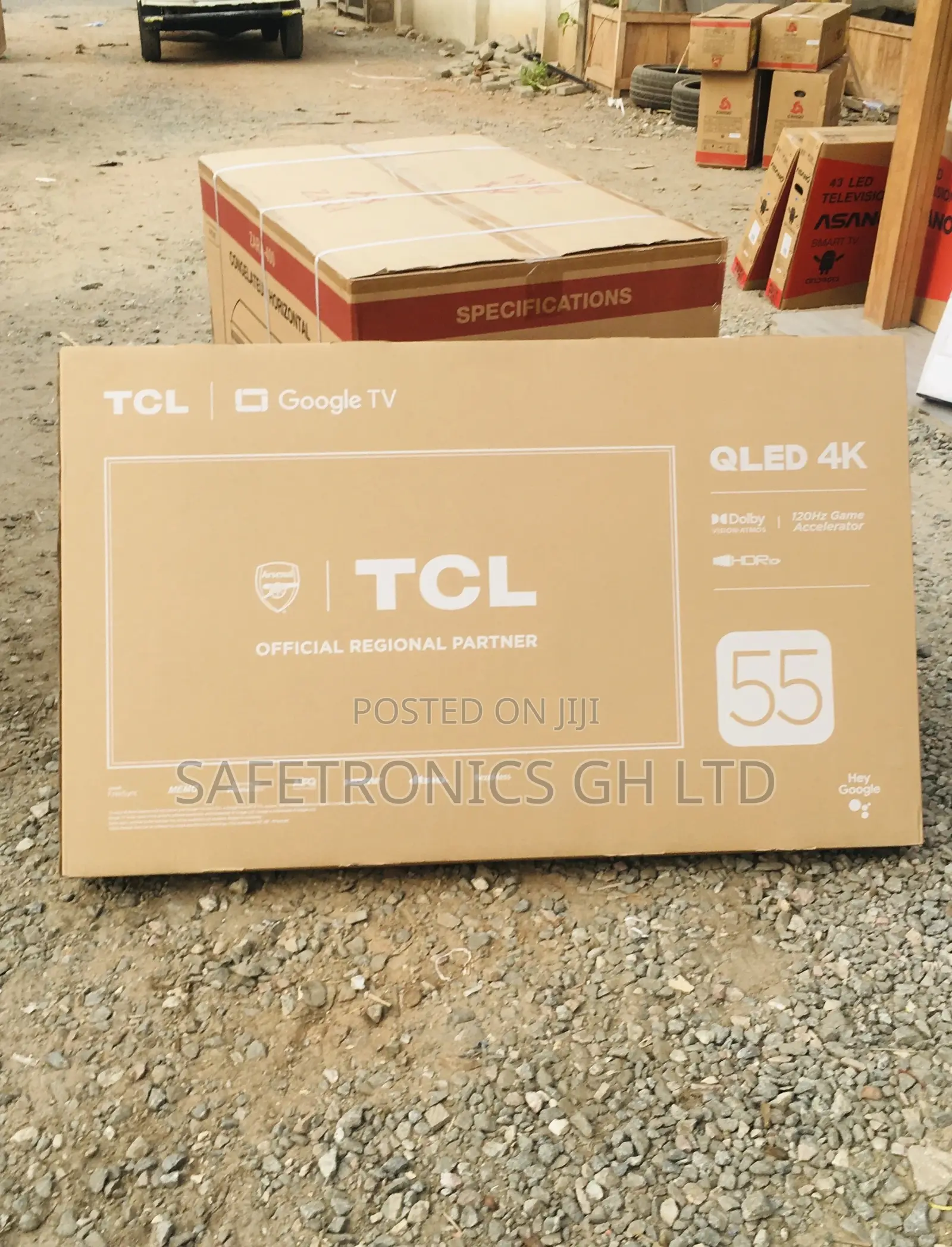 TCL 55 Inches Glossy Qled Smart Black Electric 635 Tv