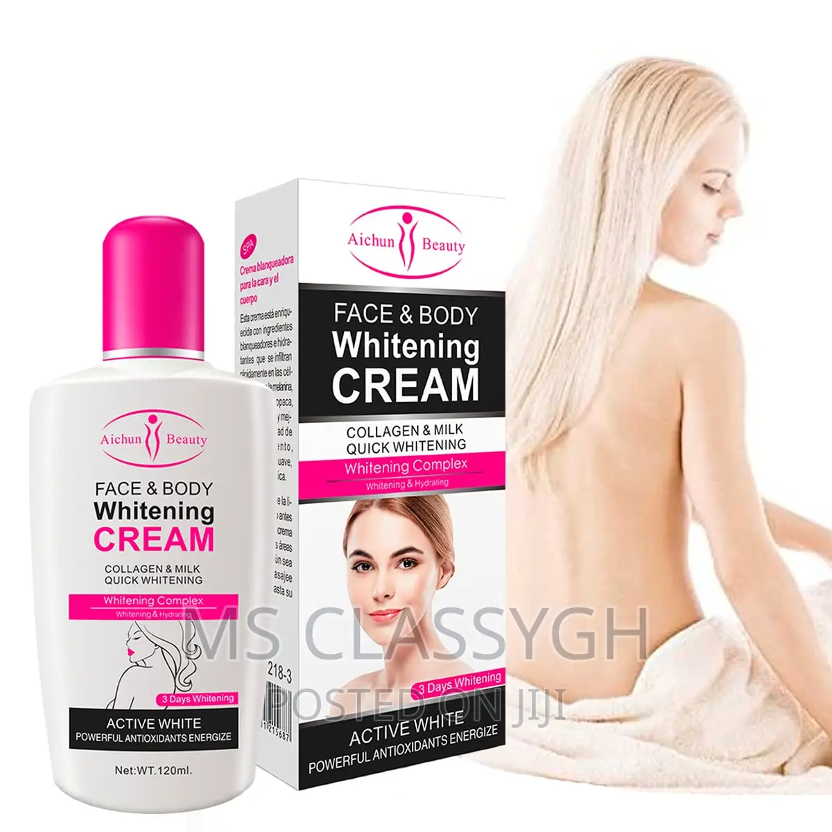 Body Face Whitening Cream Skin Lightening Bleaching Cream
