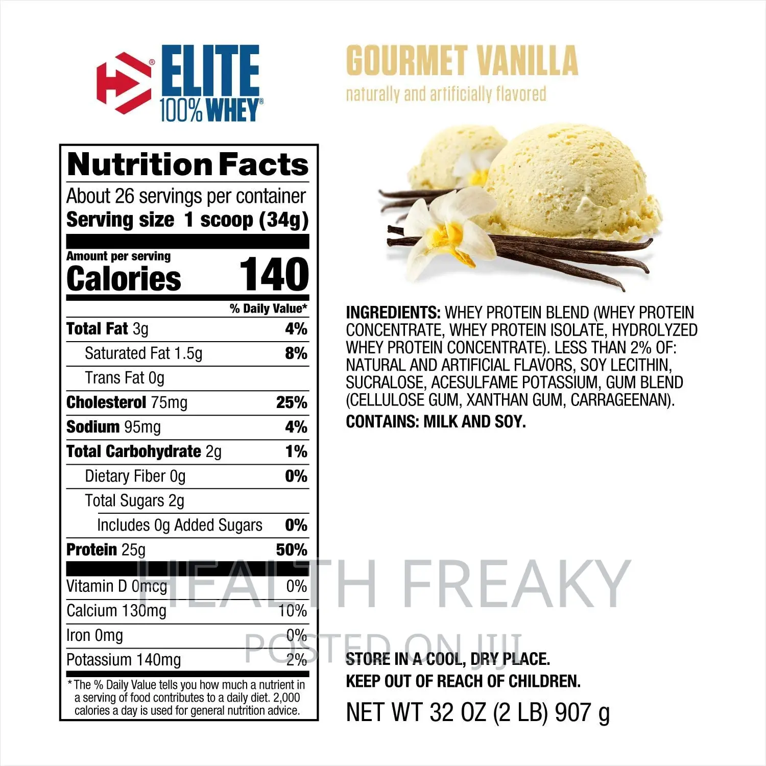 Whey Protein Dymatize Elite 100% Whey Muscle Builder 2lb