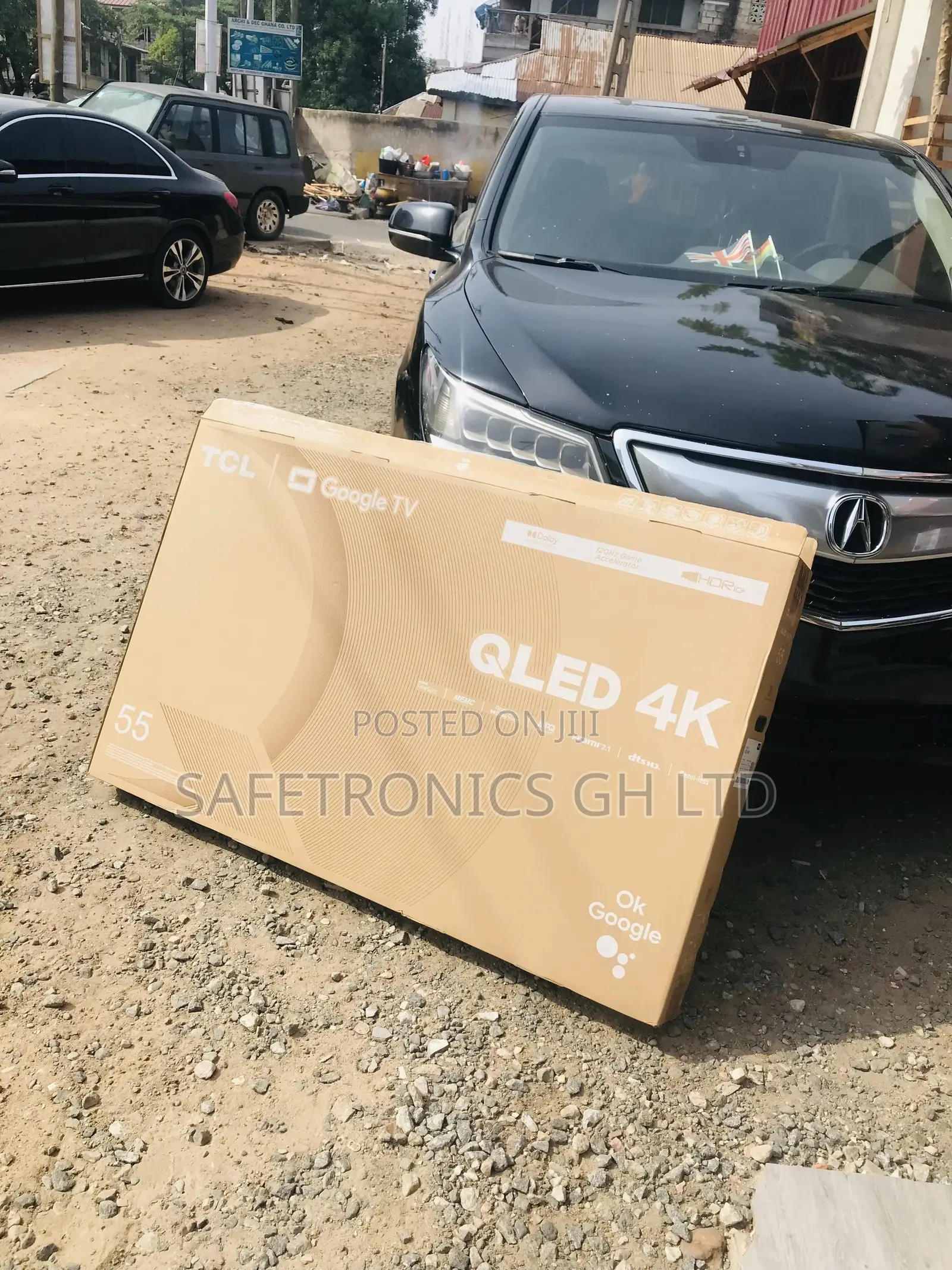 TCL 55 Inches Glossy Black Electric Smart Qled C635 Tv