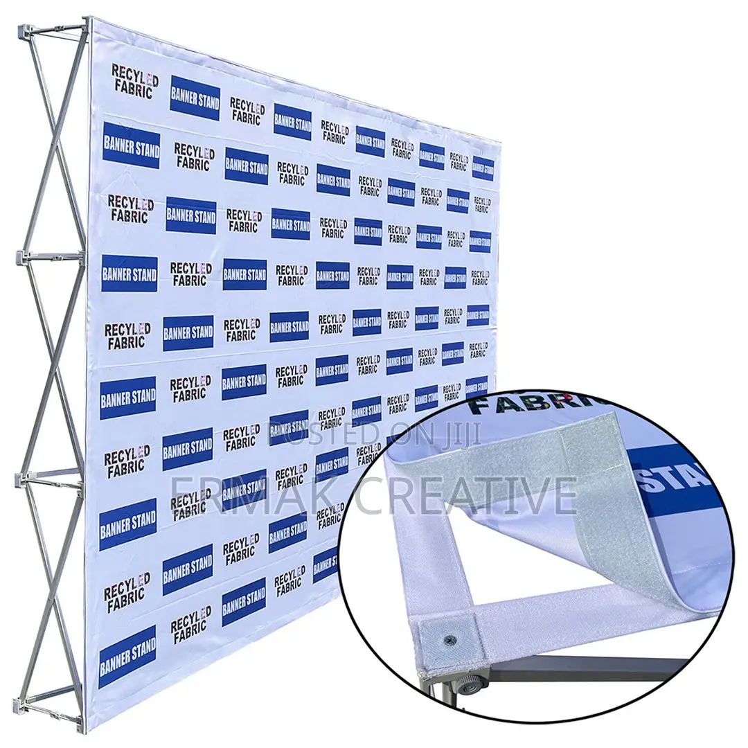 Portable Backdrop With Print ( Collapsible)