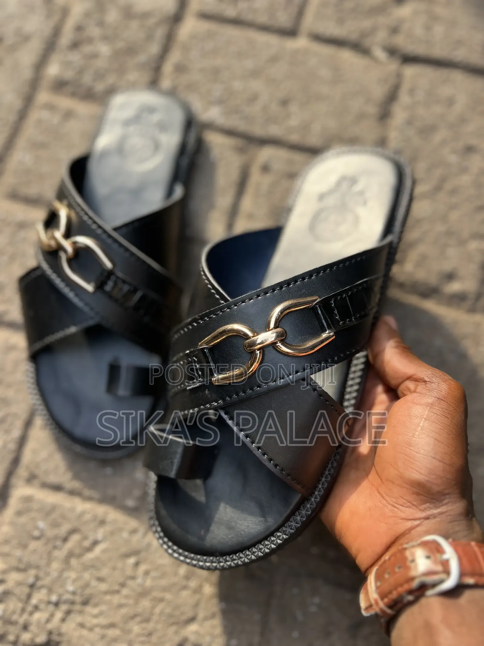 Big Boys Chain Slippers