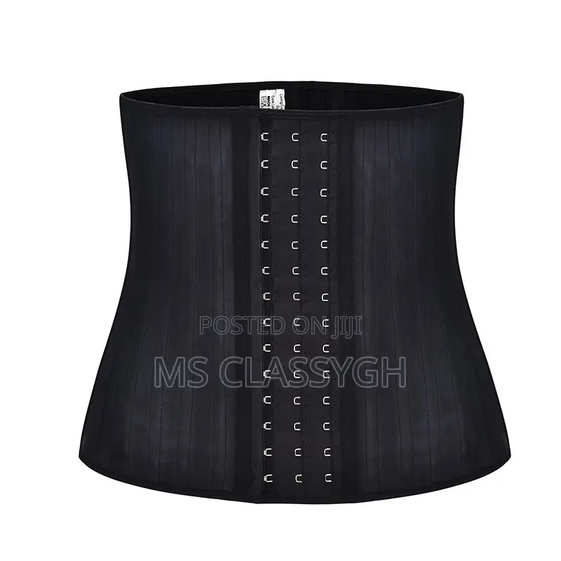 25 Steel Bone Latex Waist Trainer Corset Navel Plus Slim Bel