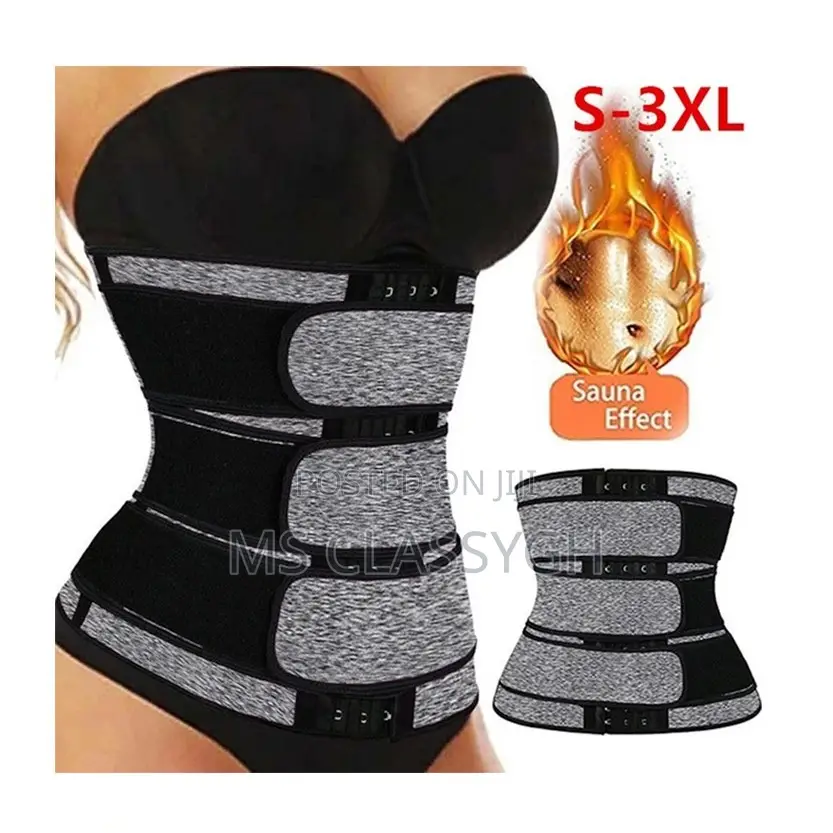 3-Belt Waist Trainer Neoprene Body Shaper Slimming Belt