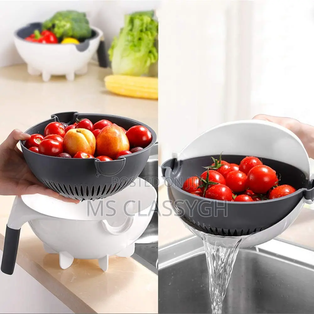 9 in 1 Mult Magic Rotate Vege Slicer With 2L Drain Basket Ve