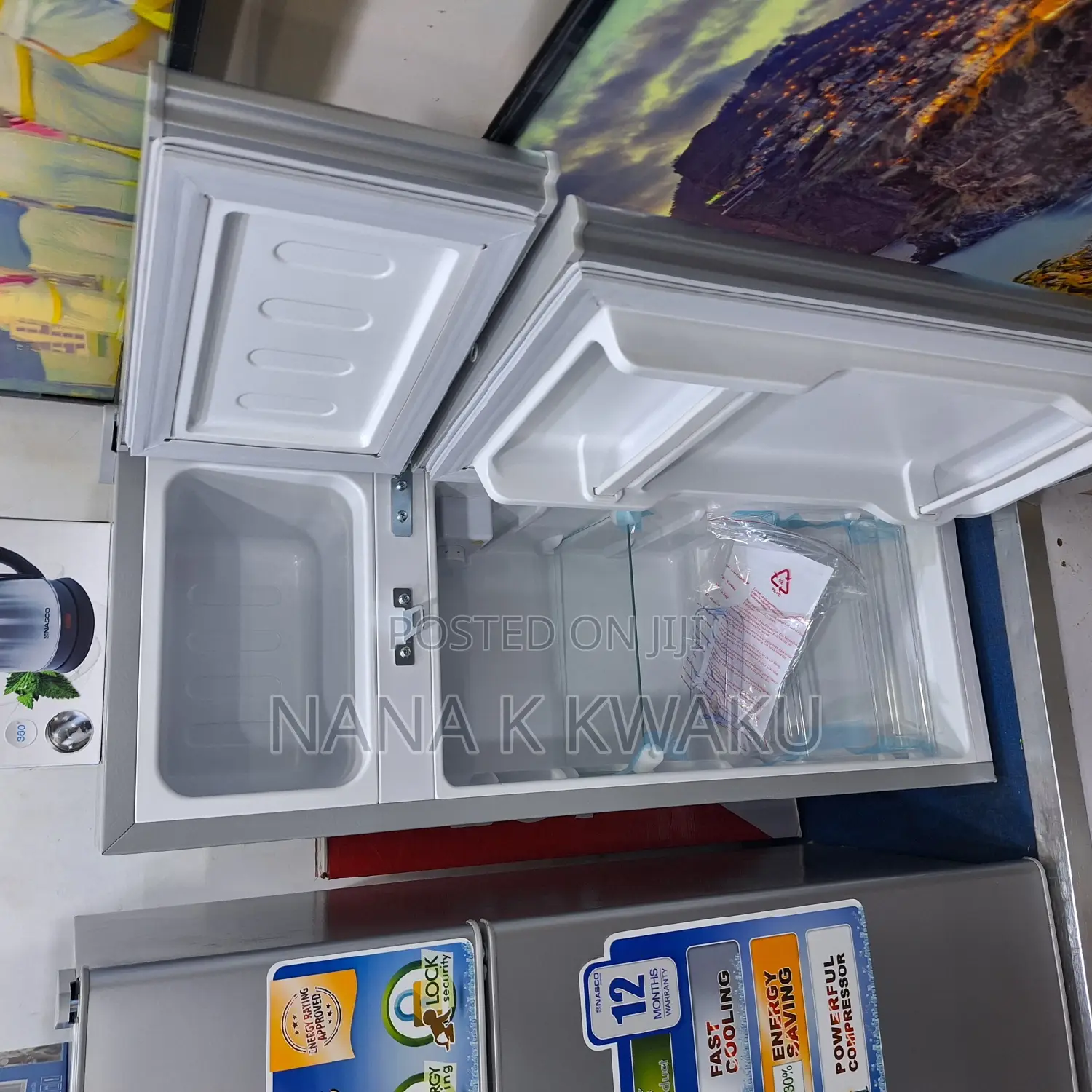 Slim Fridge Nasco Double Door Top Freezer
