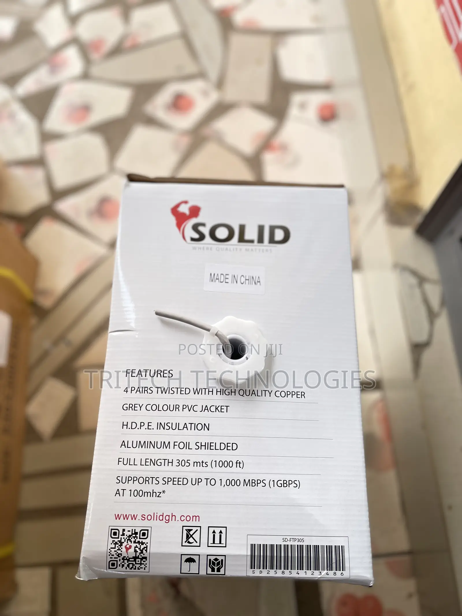 Solid FTP Cable 305m Cat6