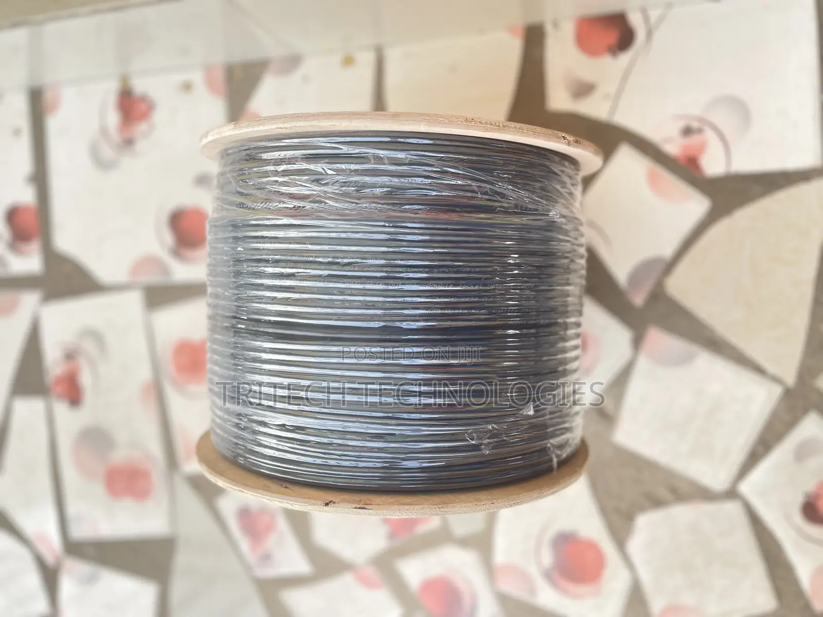 Westa Cat6 Cable Outdoor SFTP Cca Pvc+Pe Double Jacket Black