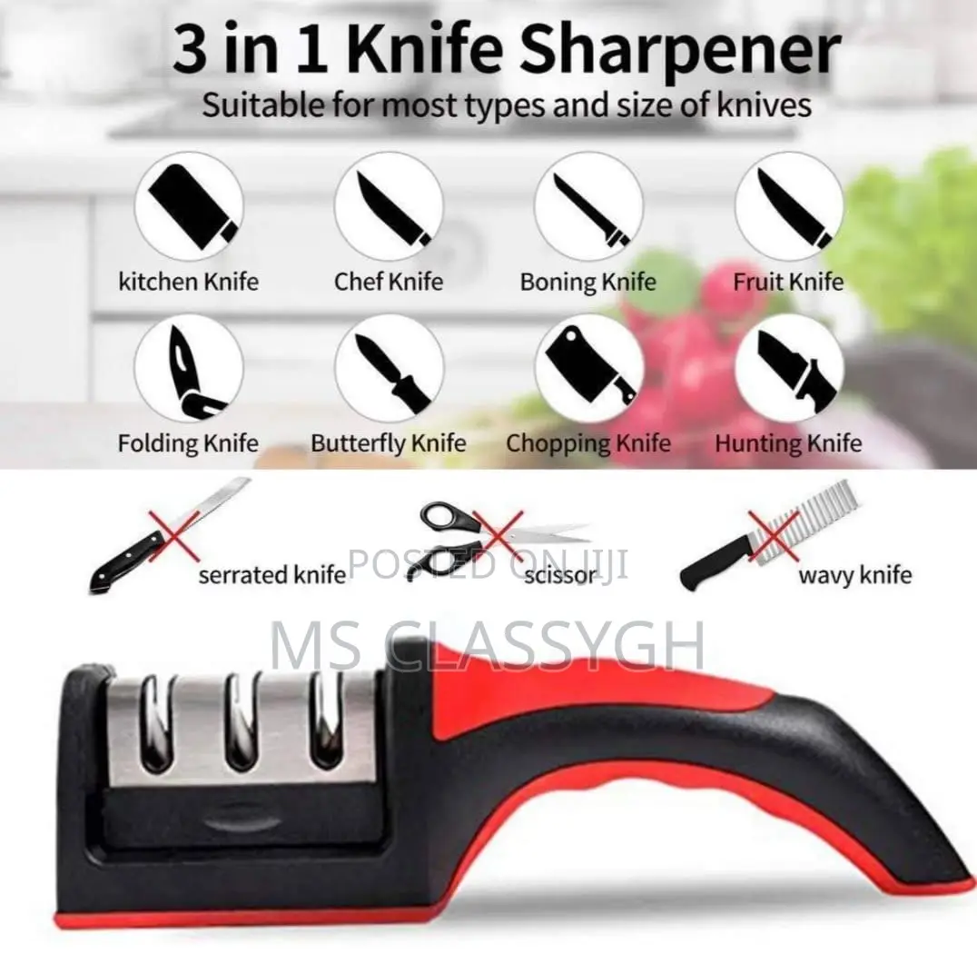 Kitchen Knife 3-Stage Type Quick Knife Sharpener Sharpening