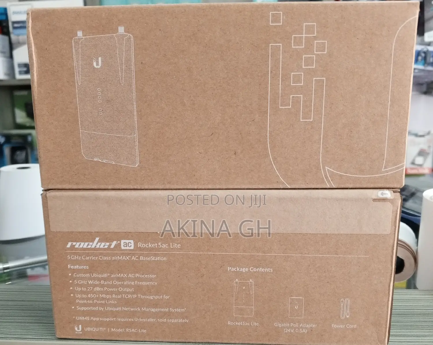 Ubiquiti Rocket 5ac Lite 5ghz Airmax Base Station R5ac-Lite