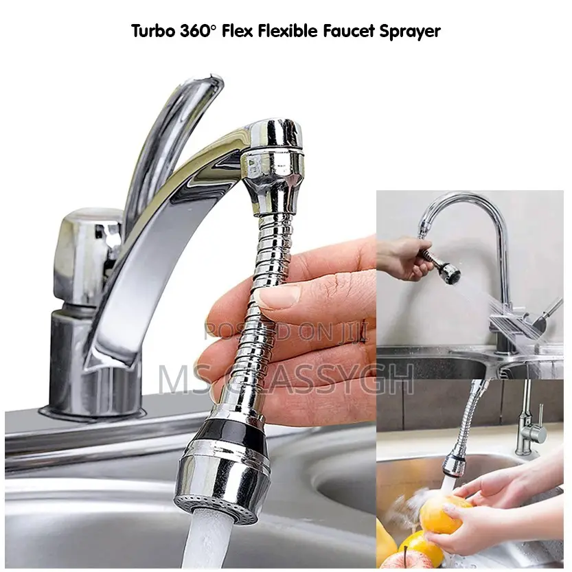 Flexible Faucet Sprayer Turbo Flex 360 Sink Faucet Sprayer J