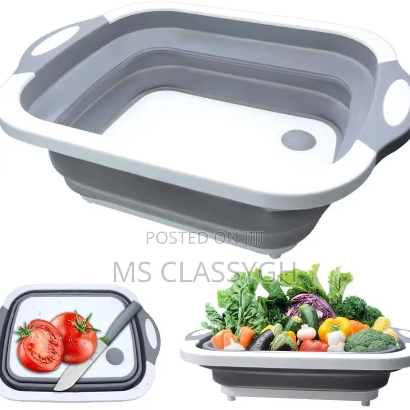 Folding Chopping Board With Washbasin Sink Foot Bucket