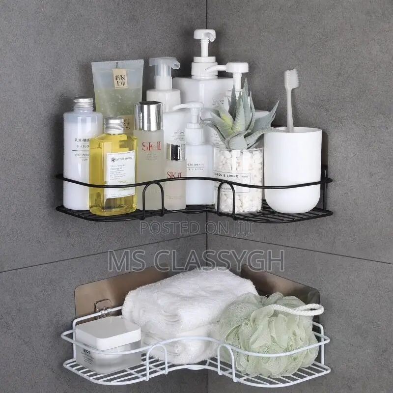 Bathroom Shelf Shampoo Holder Shower Shelves Corner Wall Mou