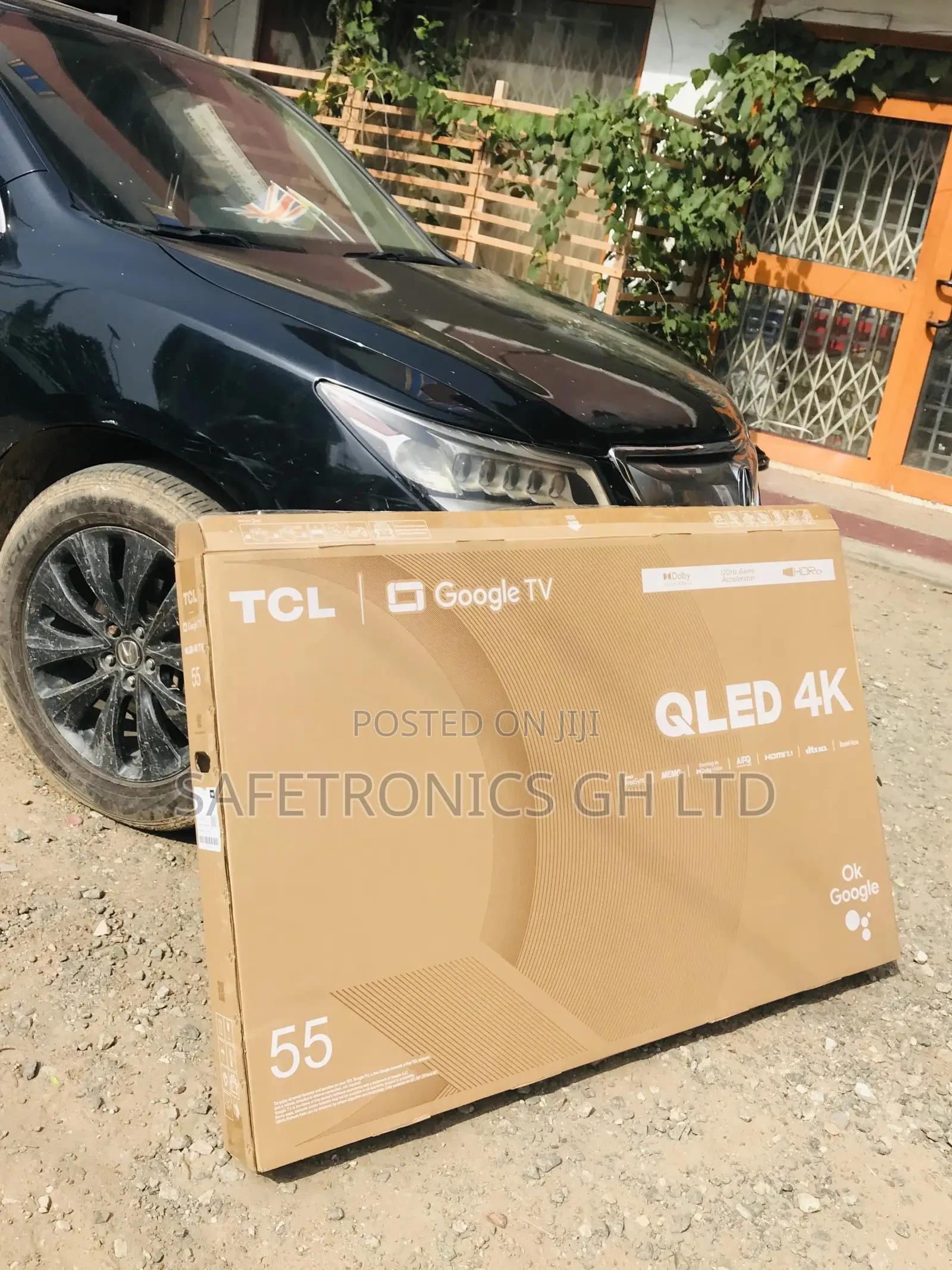 Black C635 55 Inches TCL Glossy Electric Qled Smart Tv