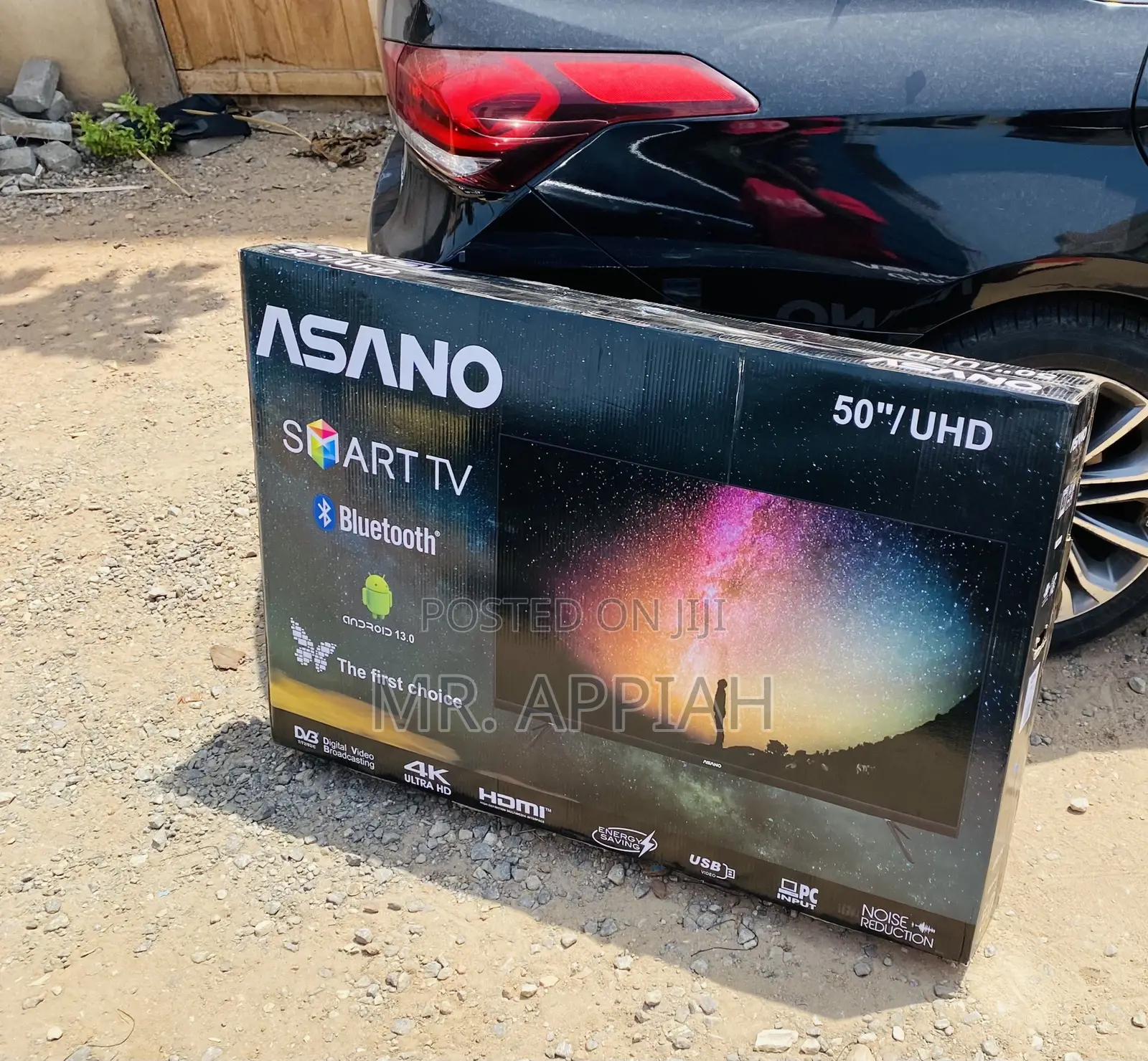 Electric Black Asano 50 Inch Smart Electric Tv(Black).