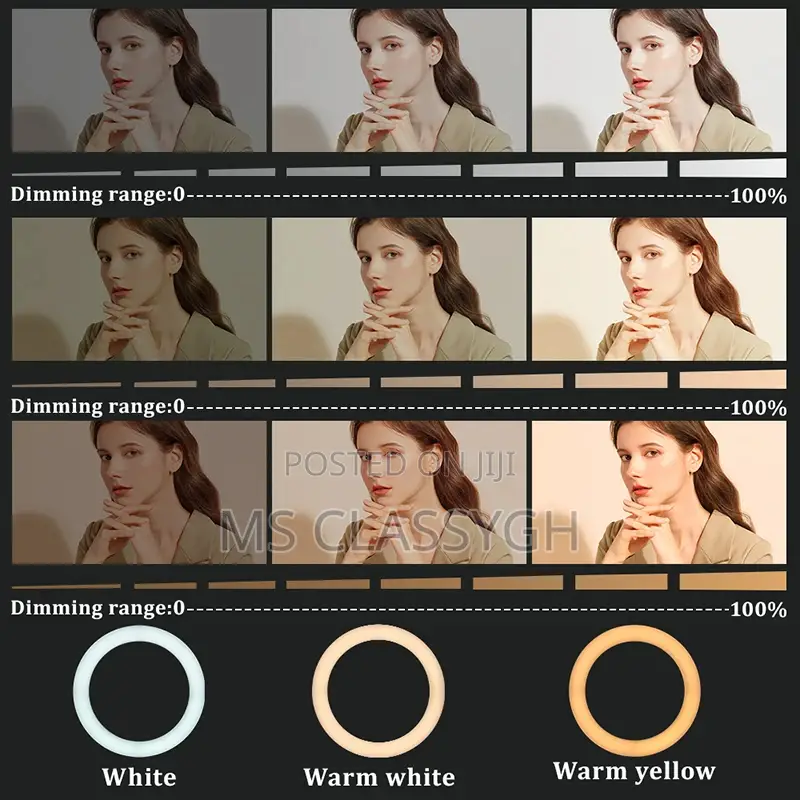 22inch Dimmable Led Ring Light With 2M Tripod + Bag
