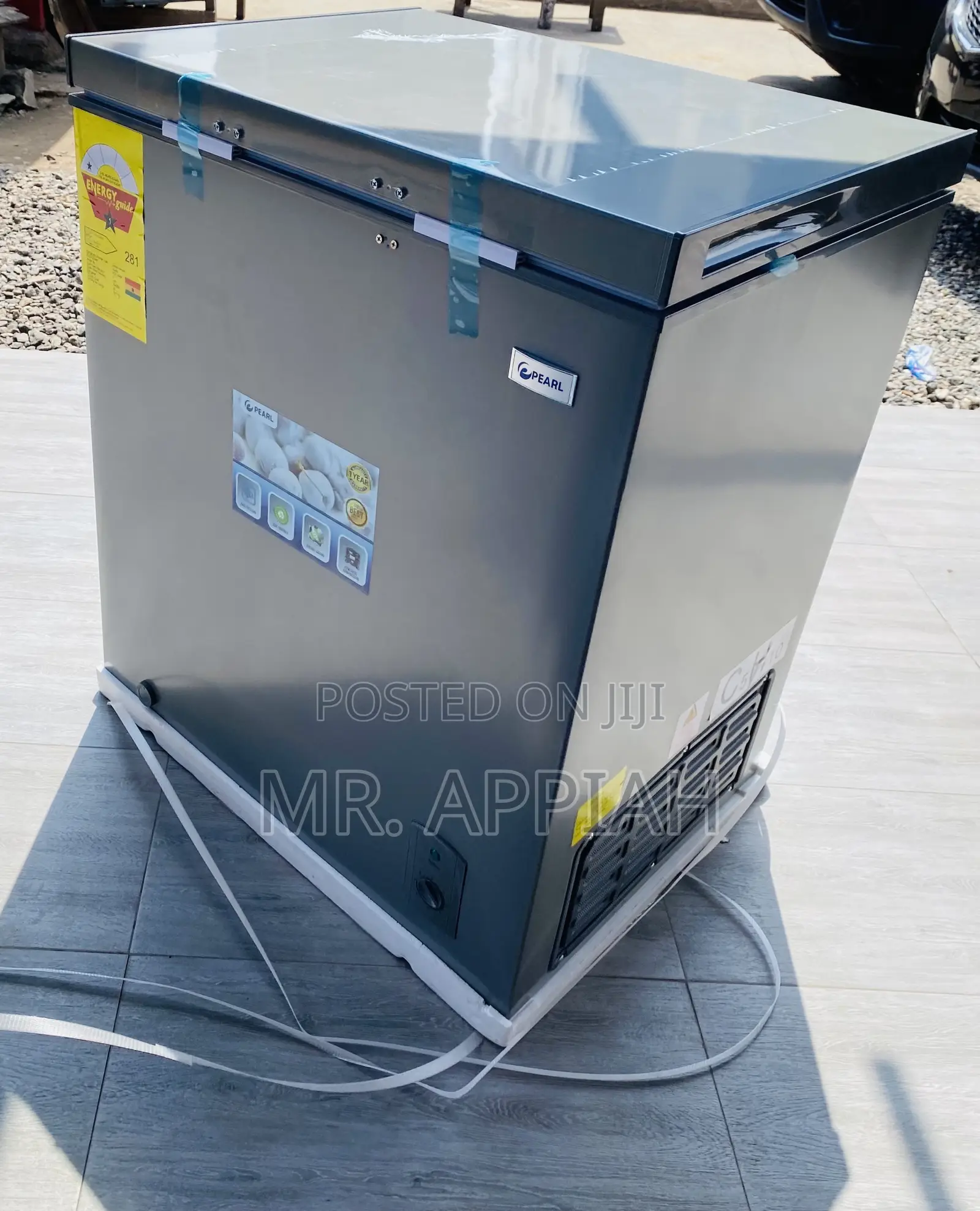 (PCF-)Pearl Single Door Electric Chest Freezer,Gray.