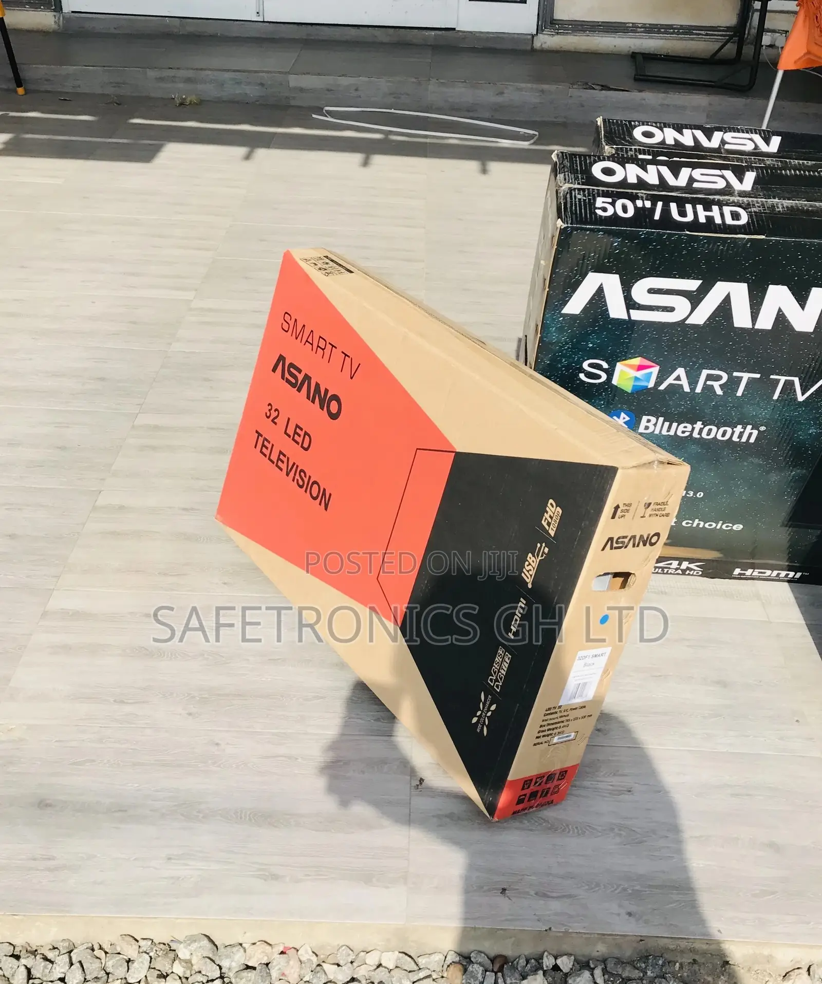 Led Black Electric Asano 32 Inches Glossy Smart Tv