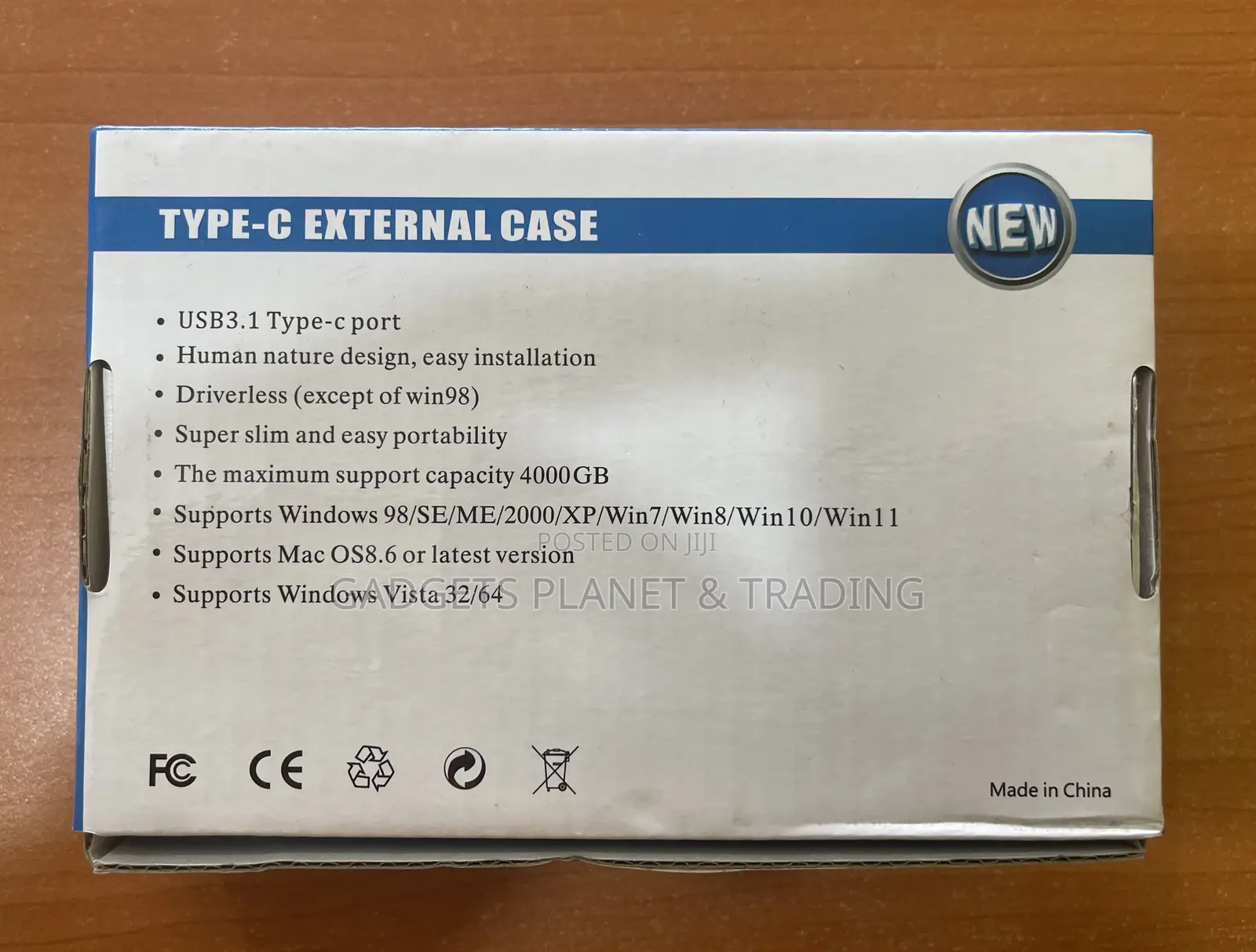 Type C External Hard Drive Case