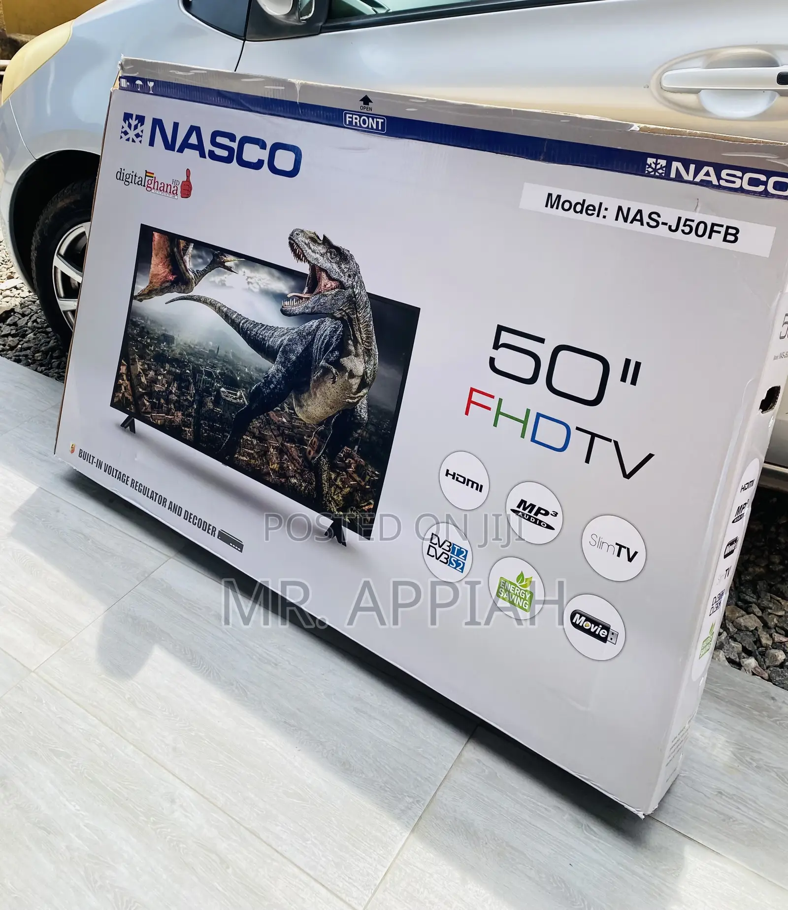 Shop Authentic Nasco 50” Full HD Satellite Tv,Black.