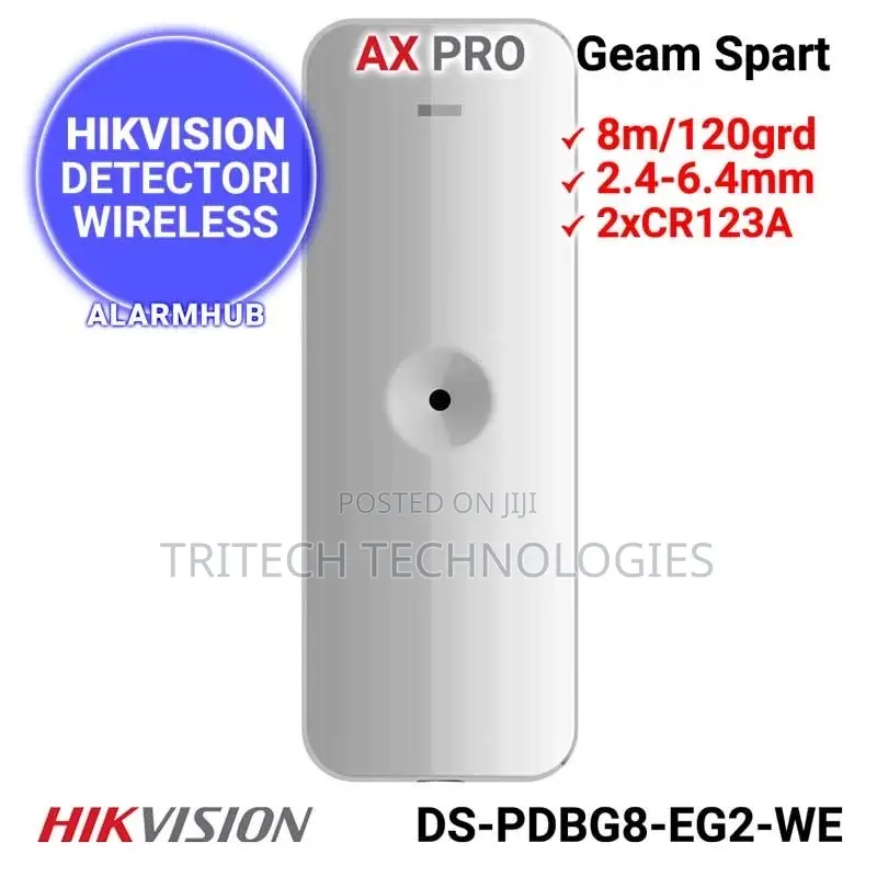 HIKVISION DS-PDBG8-EG2-WE Wireless Glass Break Detector