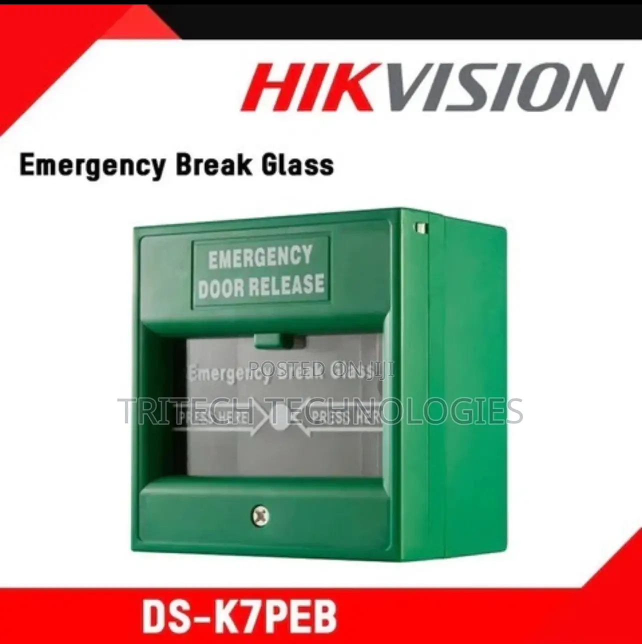 Hikvision Ds-K7p07 Emergency Brack Glass (Green)