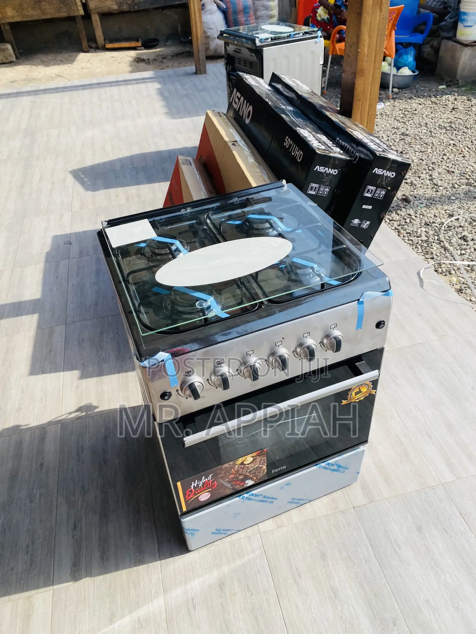 Shop Classic Ferre(Gray)4 Gas Burner With Oven,60x60.