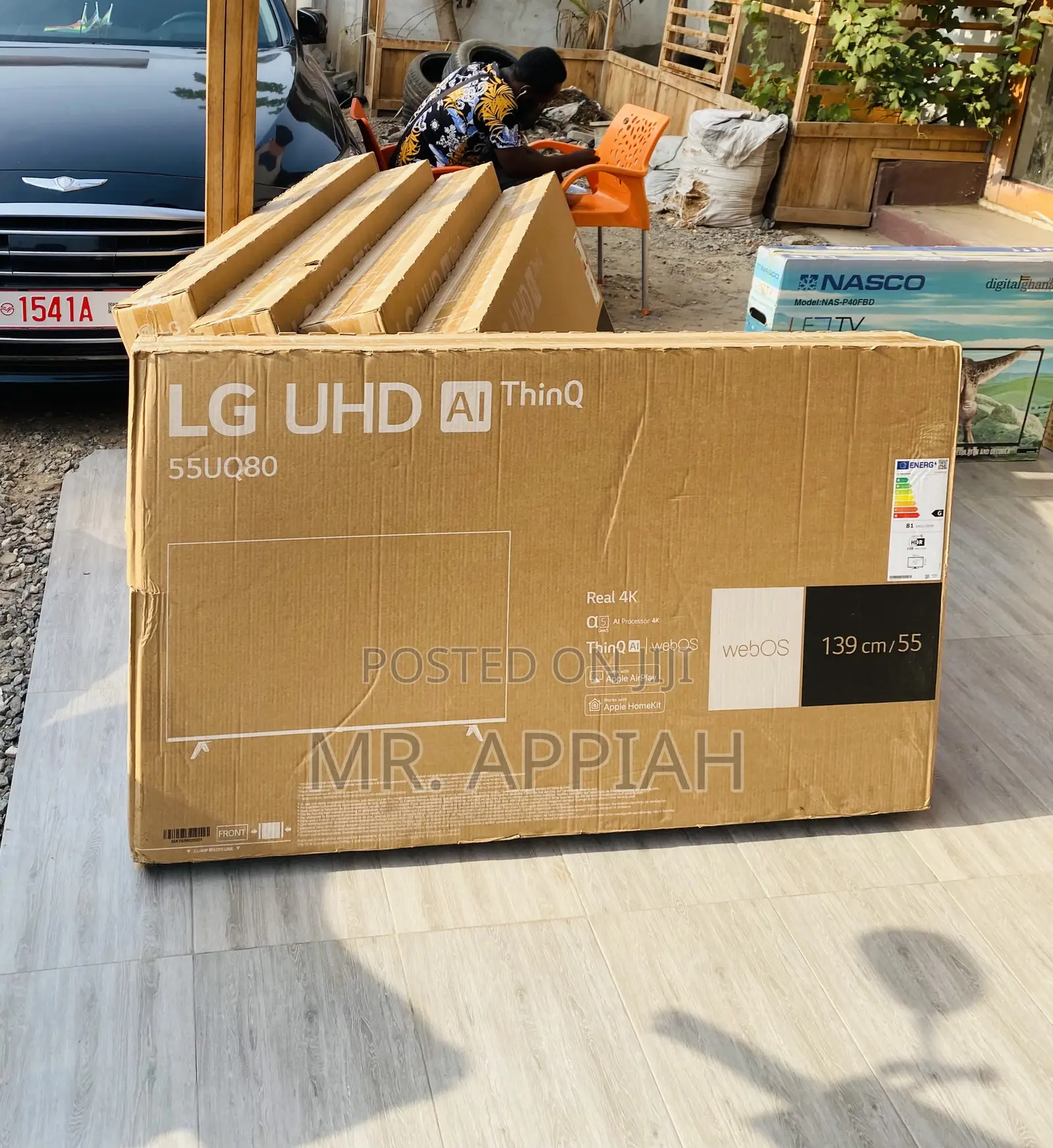 Sealed in Box Lg 55 Inch 55uq80 Uhd Smart Led Tv,Black.