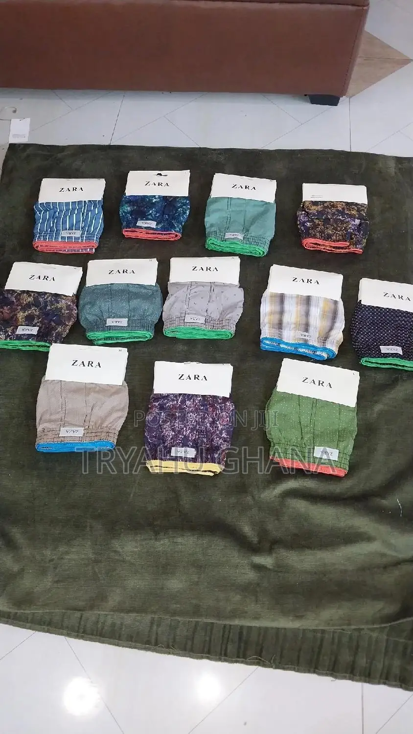 Original Zara Boxer Shorts in All Sizes Available for Sale