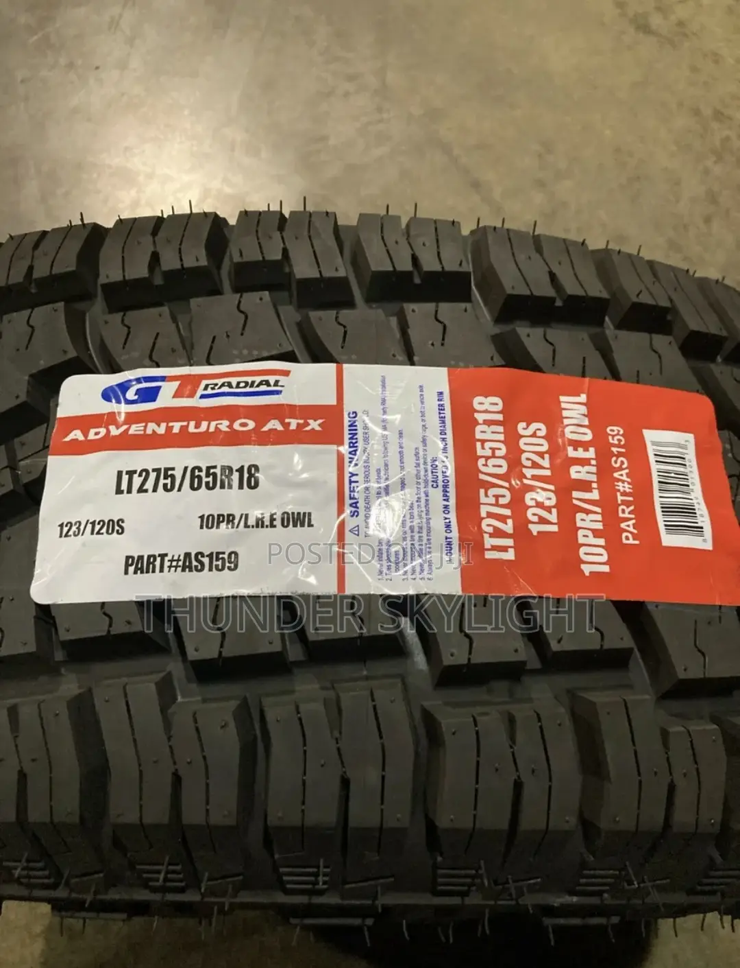 275/65r18 All Terrain Tyre GT Radial