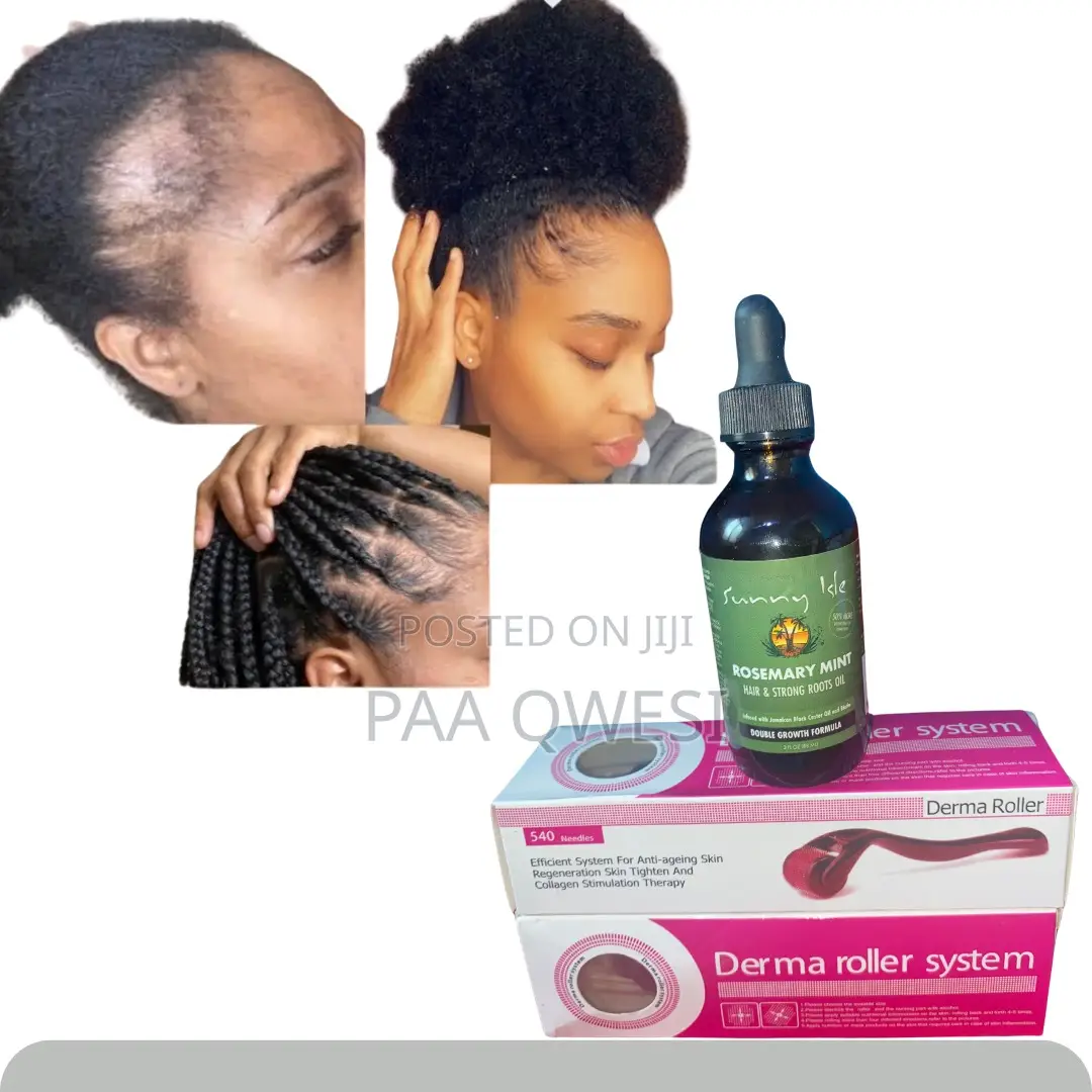 Derma Roller 1.5mm Rosemary Oil for Hair Edges