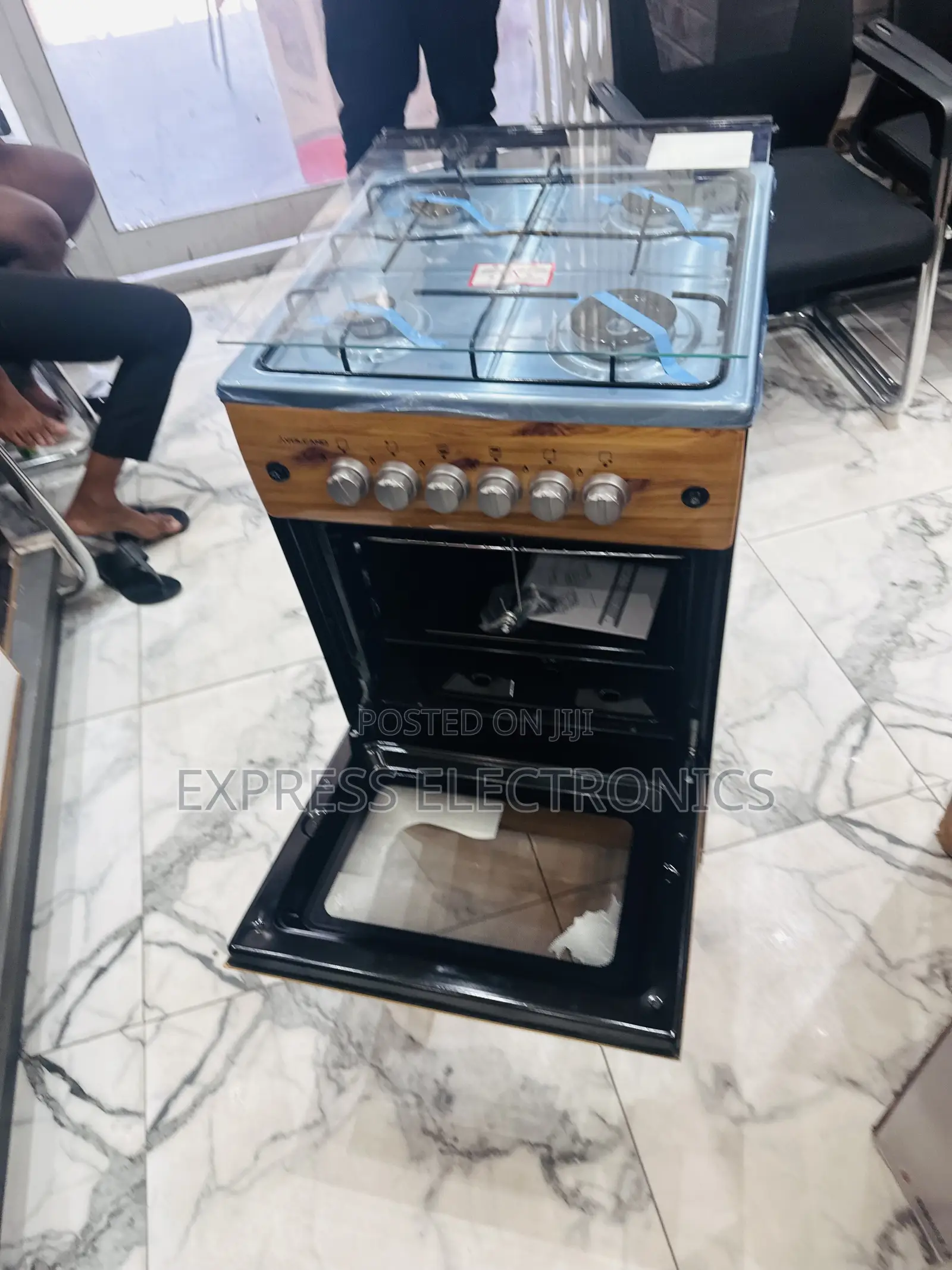 Shop the Best Wooden Light Gas Cooker Oven Grill 4burner